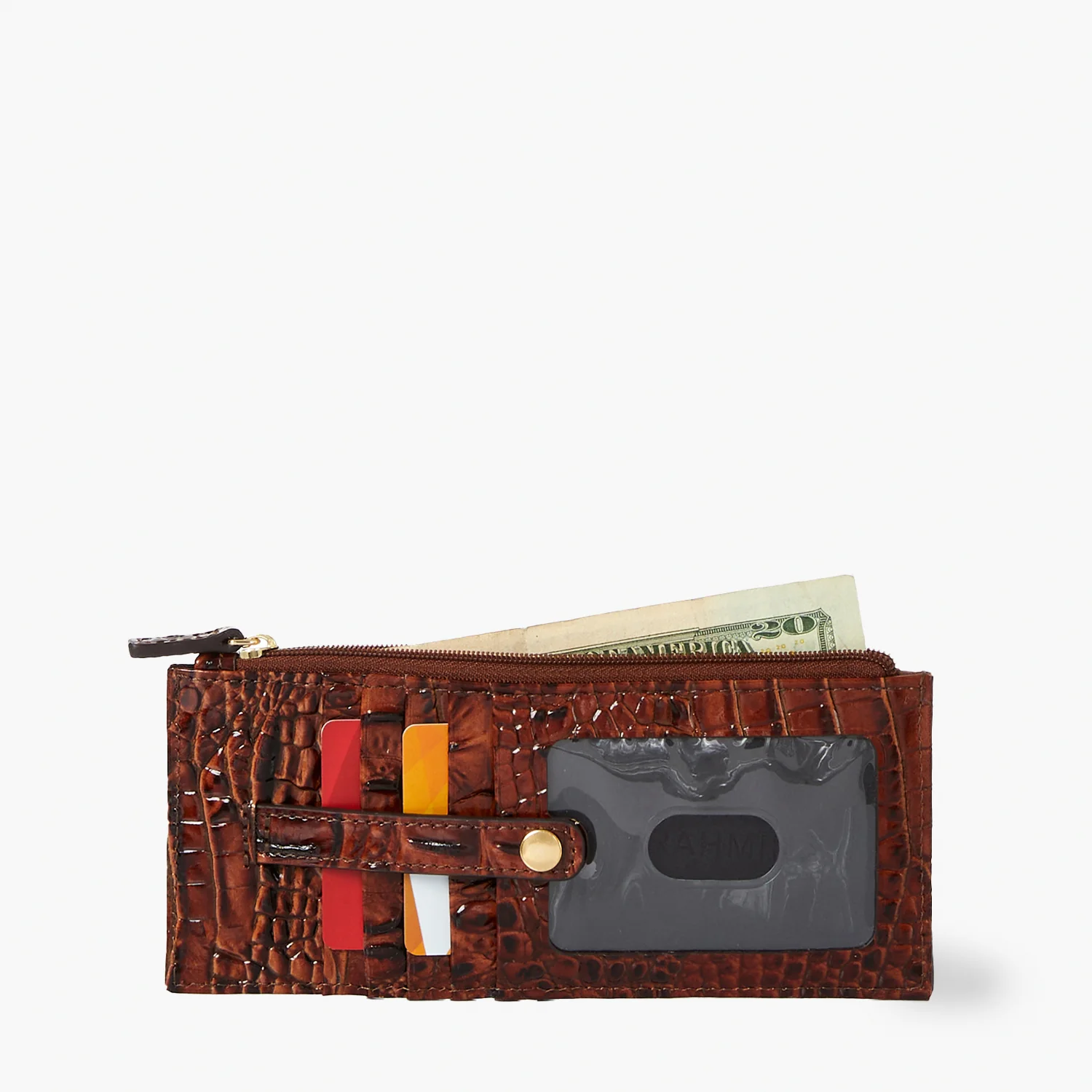 Brahmin Melbourne Collection Credit Card Wallet, Electric Indigo Ombre