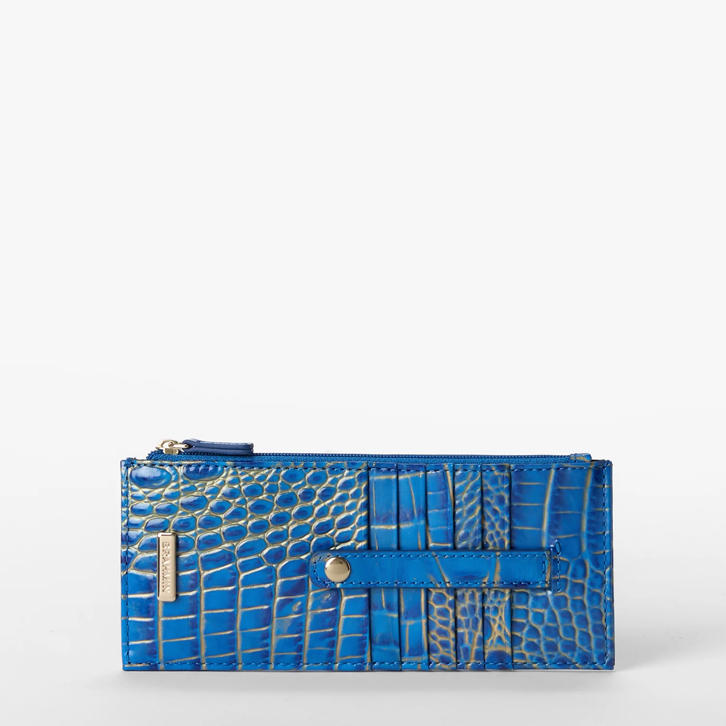 Brahmin Melbourne Collection Credit Card Wallet, Electric Indigo Ombre