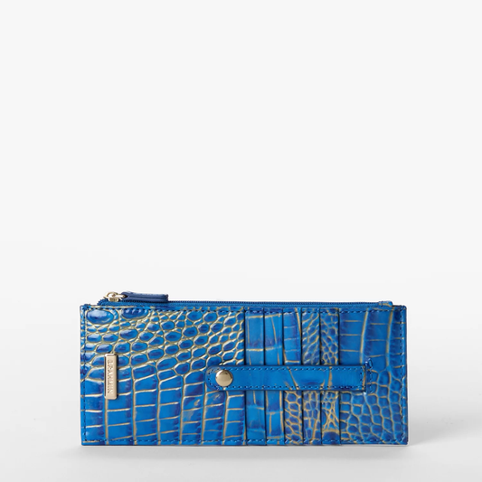 Brahmin Melbourne Collection Credit Card Wallet, Electric Indigo Ombre