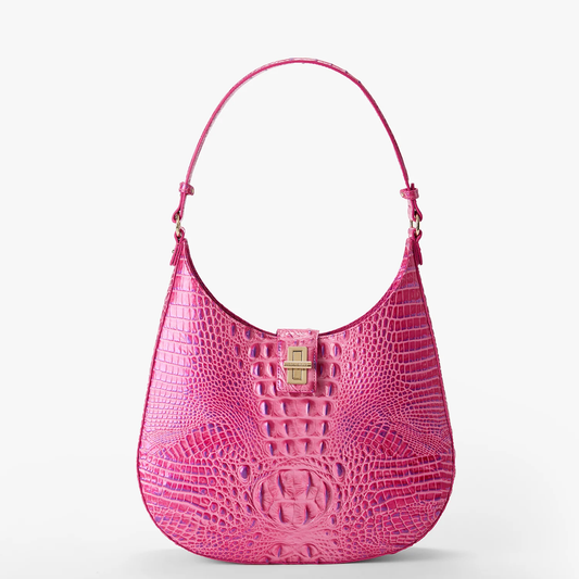 Brahmin Melbourne Collection Fallon Shoulder Bag, Phlox Pink