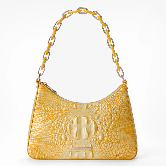 Brahmin Melbourne Collection Mod Esme Shoulder Bag, Lemon Drop