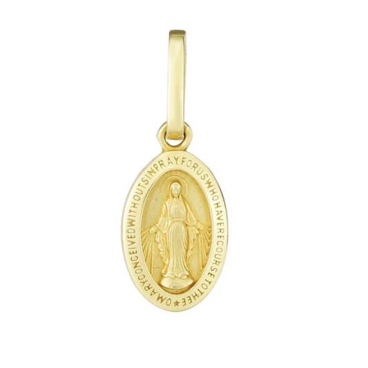 14K Miraculous Medal Pendant