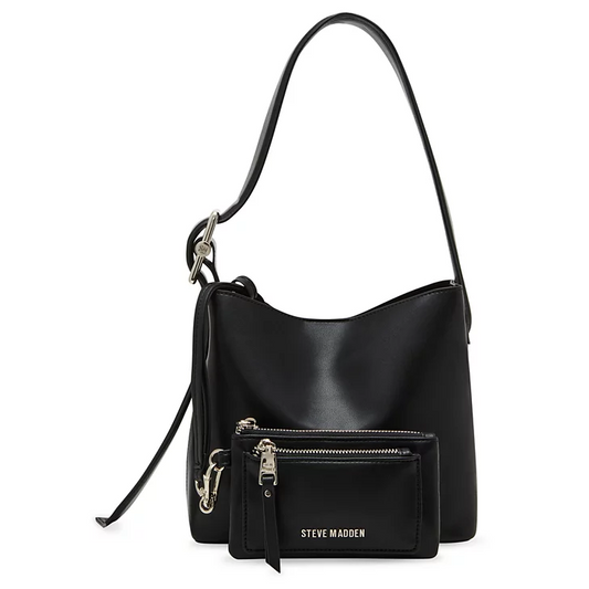 Steve Madden BLisaa Hobo Bag & Pouch Set, Black