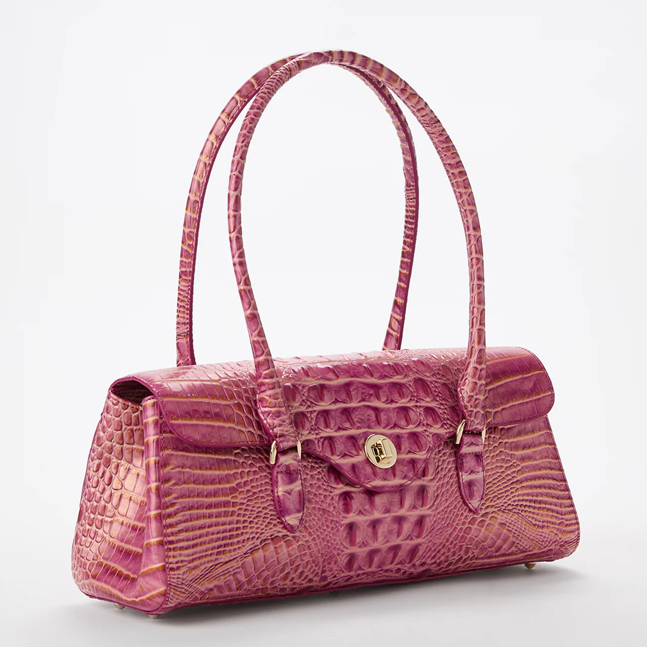 Brahmin Melbourne Collection Dayan Satchel, Rouge Blush